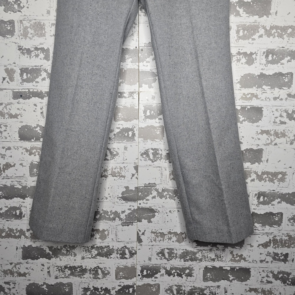NEW Ann Taylor Dress Pants Womens 4 Petite Gray Wool Blend Lined Trouser Preppy - Picture 2 of 13